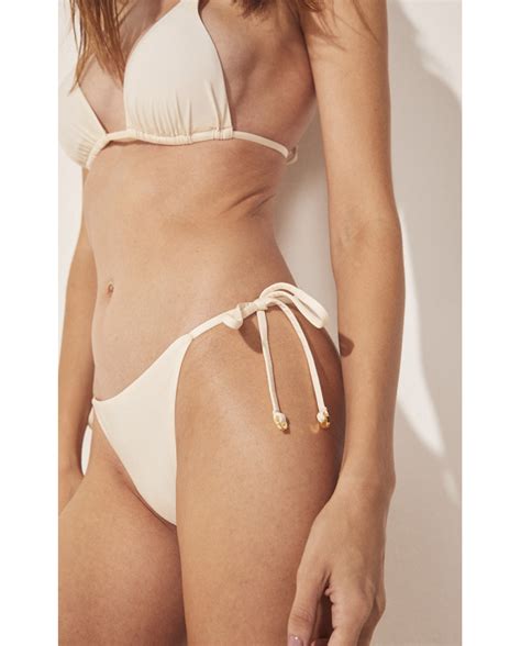 Bikini Tops Top Bikini Alongado Playa Off White Brand Agua De Coco