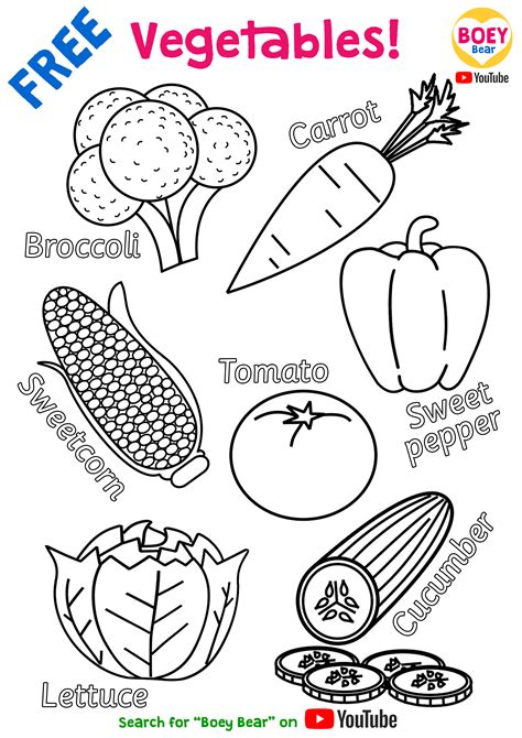 What A Coloring Page Vegetables