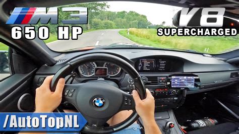 650HP BMW M3 E92 4 0 V8 SUPERCHARGED POV Test Drive By AutoTopNL