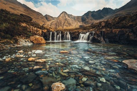 The Fairy Pools Scotland Long Exposure Mountains Fairy Pools