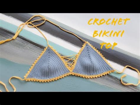 HOW TO CROCHET BIKINI TOP BIKINI CUP EASY AND FAST BEGINNER TUTORIAL YouTube