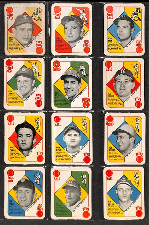 Lot Detail 1951 Topps Red Back Complete Set All 52 Cards Many In