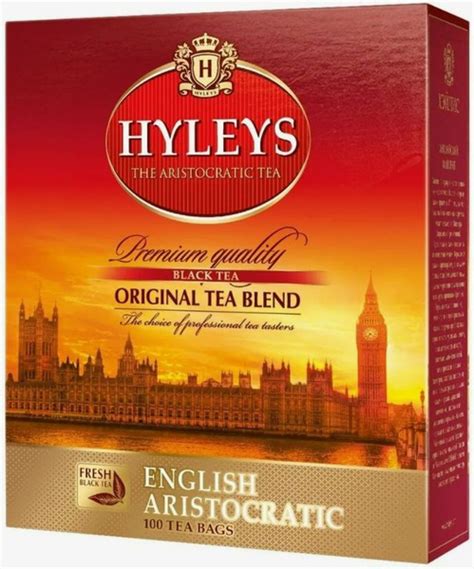Чай черный HYLEYS Английский аристократический в пакетиках, 100 пак ...