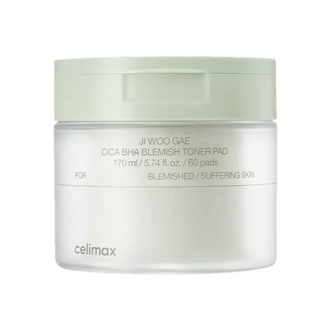 celimax JI WOO GAE CICA BHA Blemish Toner Pad 60pads 抗瑕疵爽膚水墊 | 蝦皮購物