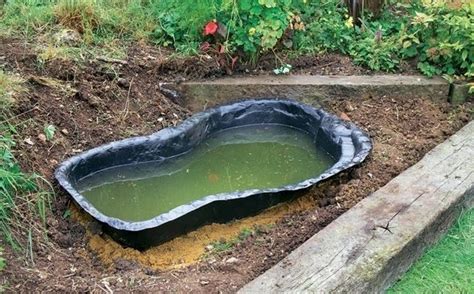Как быстро сделать садовый пруд