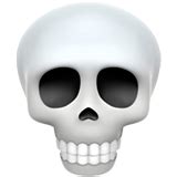 Apple Skull Emoji Sticker Apple Skull Emoji