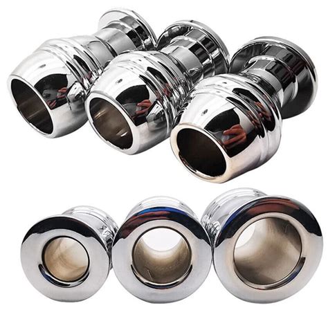 METAL HOLLOW BUTT PLUG PEEP VAGINAL ANAL BUTT PLUG EXPANDING ENEMA ANUS TOY EUR 15 43 PicClick FR