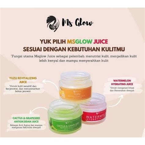 Jual REVITALIZING Moisturizer Ms Glow Juice Watermelon Hydrating