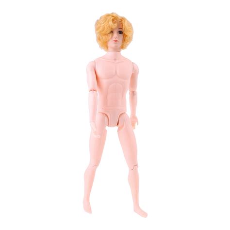 Ladaidrabf Cm Moveable Jointed For Naked Dolls For Doll Body Yellow Hair For Ken Boy Male