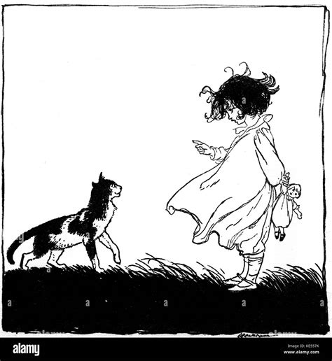 Pussy Cat Pussy Cat Where Have You Been Nursery Rhyme Illustration By Arthur Rackham