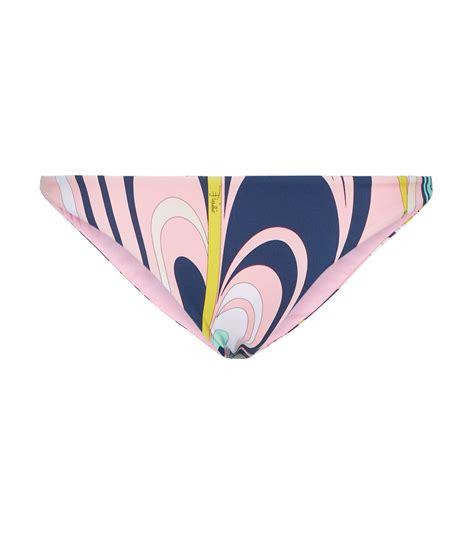 Printed Bikini Bottoms In Multicoloured Emilio Pucci Beach Mytheresa