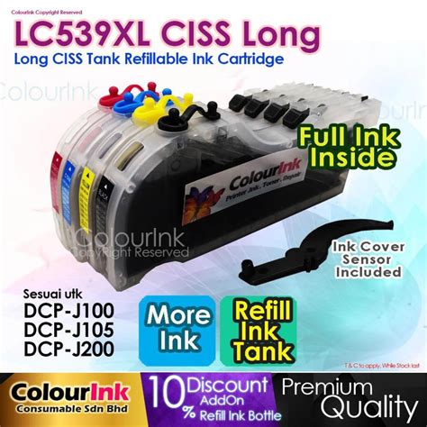 Brother Compatible Lc Xl Lc Xl Refillable Ciss Ink Cartridge Long