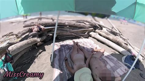 Caught Naked Exhibitionist Wife Masturbates Stranger S Cock In Front Of Everyone Walking On