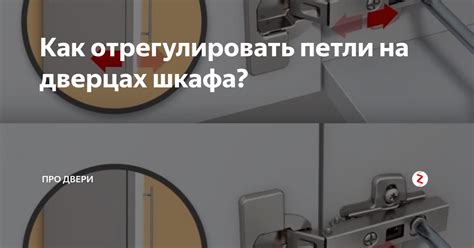 Как отрегулировать петли на дверцах шкафа? | Про двери | Дзен