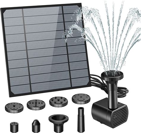 AISITIN 3W DIY Solar Fountain Pump Kit Upgraded Solar Floating