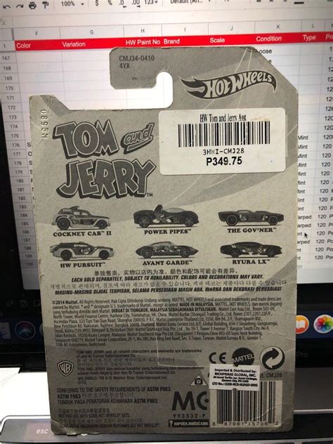 Hot Wheels Ryura Lx Tom And Jerry Hobbies Toys Toys Games On Carousell