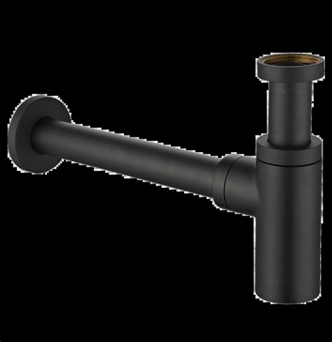 Сифон для раковины латунный 1 1/4" no черный матовый remer 958LNO купить