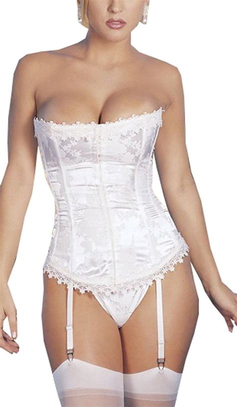 Ya Lida Women Strapless Ivory Bridal Fashion Corset Lingerie Wedding