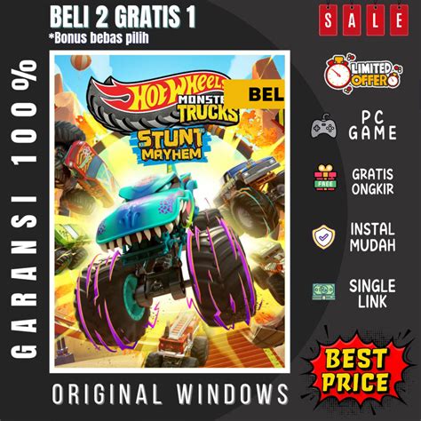 Jual HOT WHEELS MONSTER TRUCKS STUNT MAYHEM GAME PC GAME LAPTOP PC GAMES BELI GRATIS