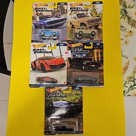 Set Completo Hot Wheels Premium Fast And Furious Velozes E Furiosos