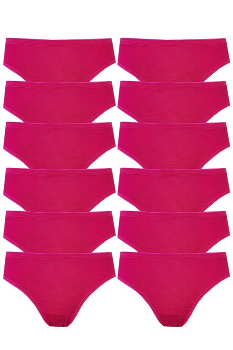 Renkli 12li Pamuklu Bikini Külot Seti Nefes Alan Kumaş