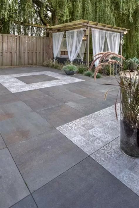 Helemaal Hip Tuintegels Met Motief 123 Sierbestrating Outdoor Tiles