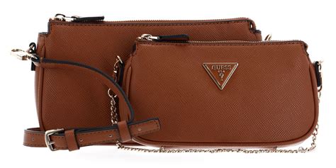 Guess Cross Body Bag Noelle Double Pouch Crossbody Light Cognac Buy