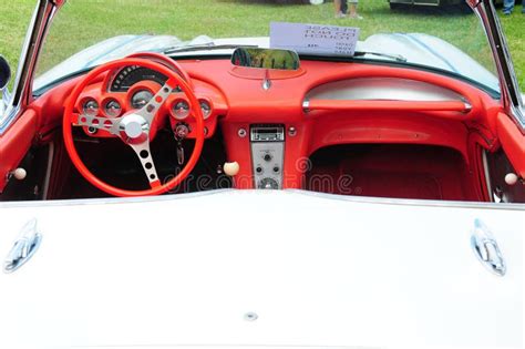 Convertible Corvette Interior Stock Image - Image of interior ...