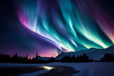 Aurora Wallpaper Graphic by mimishop · Creative Fabrica