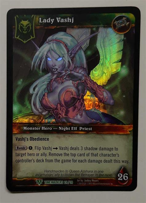 Lady Vashj Timewalkers 2430 Ver1 Foil World Of Warcraft Tcg Eng Nm Ebay