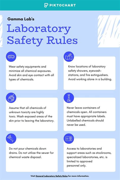 Playful Lab Safety Rules Poster