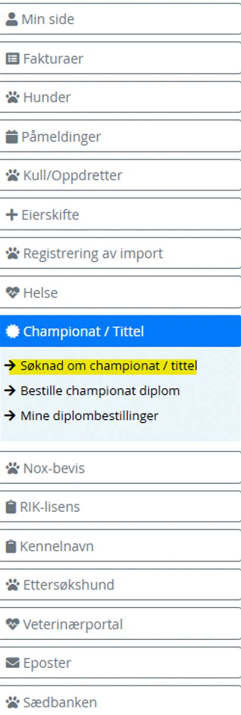 ny rutine  registrering av mellomtittel rr ostfold harehundklubb