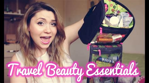 Travel Beauty Essentials Haircare Skincare And Packing Tips Youtube