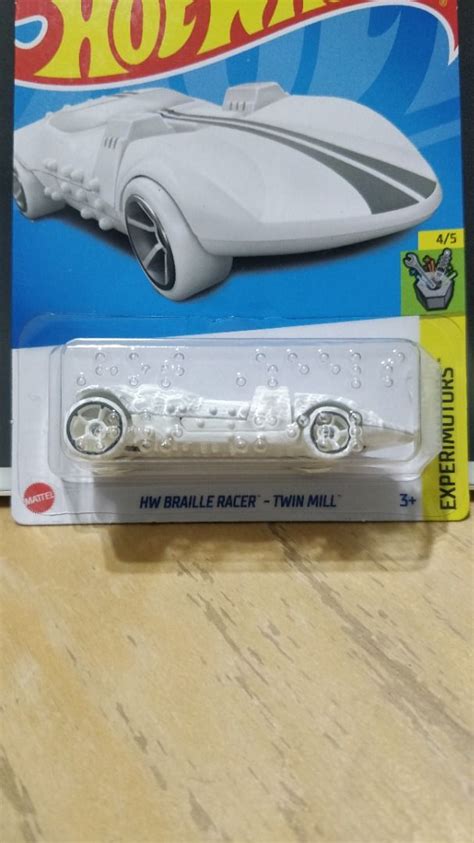 Hot Wheels Braille Racer Twin Mill White Hobbies Toys Toys Games On Carousell