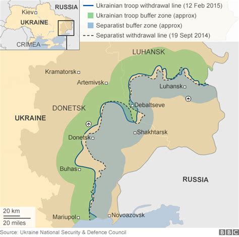 Ukraine Crisis In Maps Bbc News