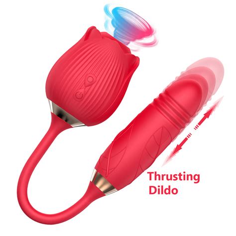 Double Headed Rose Vibrator For Women Sex Toy And Rose Vibrator