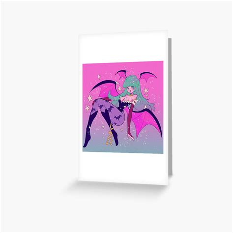 Morrigan Aensland Darkstalkers Succubus Beautiful Glittery Pink And