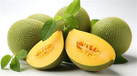 Premium AI Image | Organic fresh cantaloupe fruit fruits