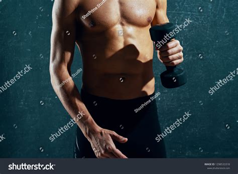Male Athlete Muscled Naked Body On Stock Photo Shutterstock