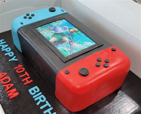 Nintendo Switch Themed Cake Birthday Cupcakes Boy Video Game Cakes