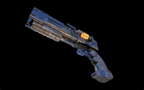 Laser Pistols Fallout 3d Render Digital Art By Katedra604