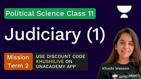 Judiciary Part Khushi Wasson Political Science Class