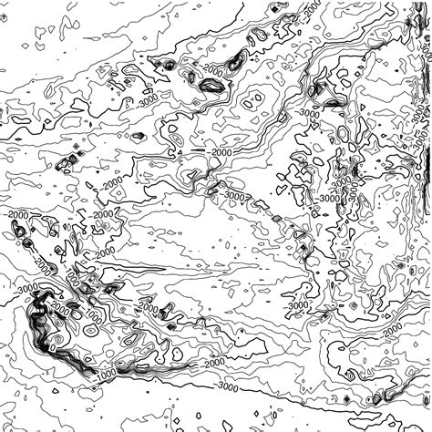 Creating A Map With Contour Lines — Pygmt