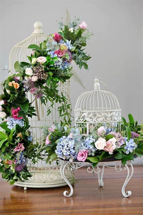 Flowers And Bird Cages Are The Perfect Pair Bird Cage Decor