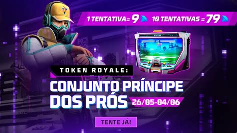 Evento Free Fire Token Royale Zerei O Evento Galera Youtube