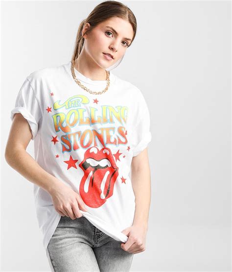 Day The Rolling Stones Band T Shirt Womens T Shirts In Vintage White