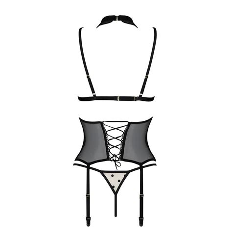 Korsett Mit Gepunkteten Eins Tzen Schwarz Corsagen Club Hot Fashion Odretto Highheels