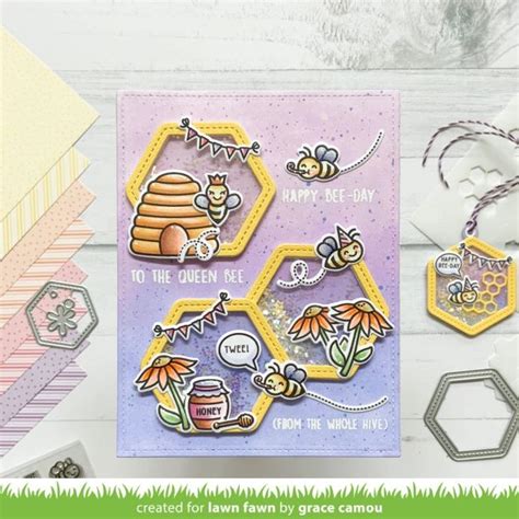 Lawn Fawn Intro Hive Five Kit Lawn Fawn Lawn Fawn Bee Cards