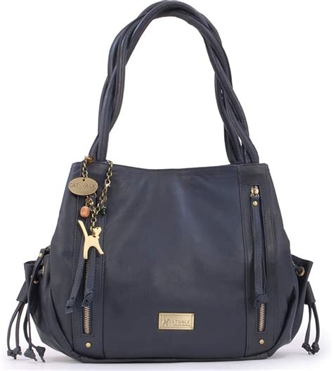 Catwalk Collection Caz Bolso Estilo Shopper Cuero Azul Amazon