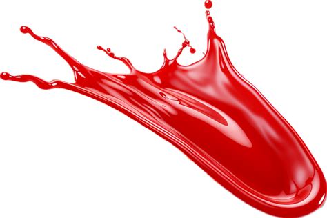 AI Generated Red Ketchup Splash Png 35674135 PNG